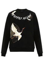 FesFas crane-print Sweatshirt | Black | Men