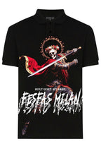 FesFas bone knight-print | Áo Polo | Nam | Màu Đen