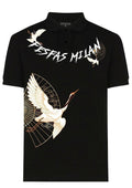 FesFas crane-print | Áo Polo | Nam | Màu Đen