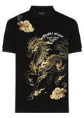 FesFas horse-print | Áo Polo | Nam | Màu Đen