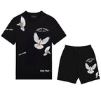 FesFas pigeons-print | Bộ T-Shirt | Nam | Màu Đen