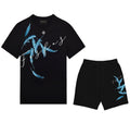 FesFas feathers-print | Bộ T-Shirt | Nam | Màu Đen