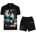 FesFas heaven guardian-print | Bộ Polo | Nam | Màu Đen